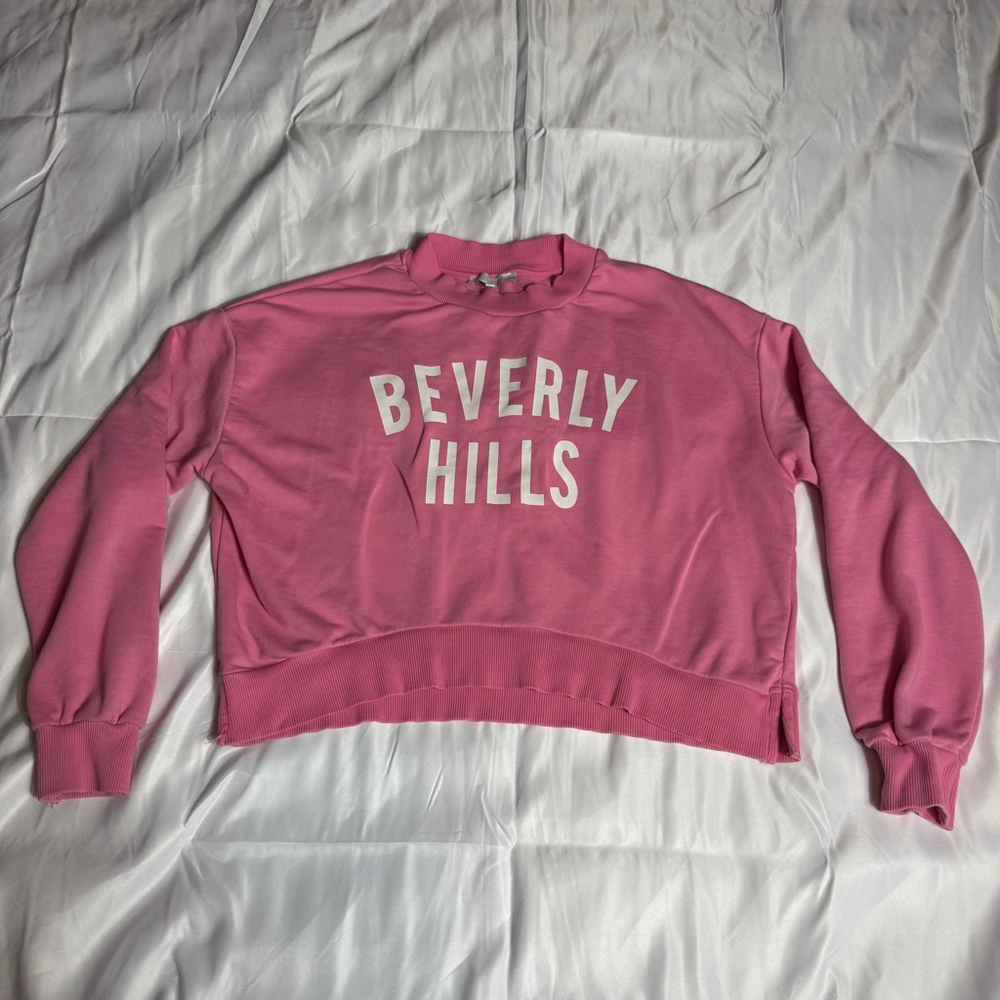 Women's GB Fashion Pink Beverly Hills Sweatshirt XS